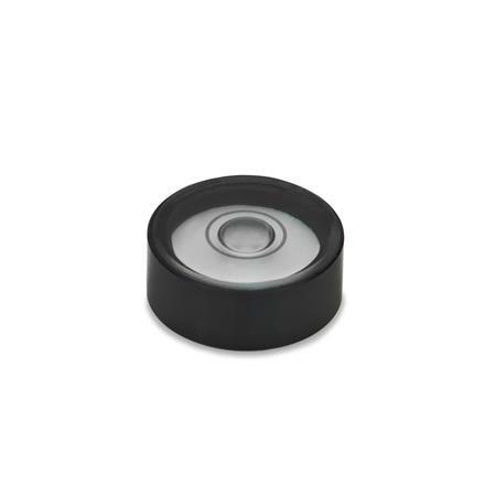 Otto Ganter Bull Eye Level for Installation in Plate and Housing, GN 2281
